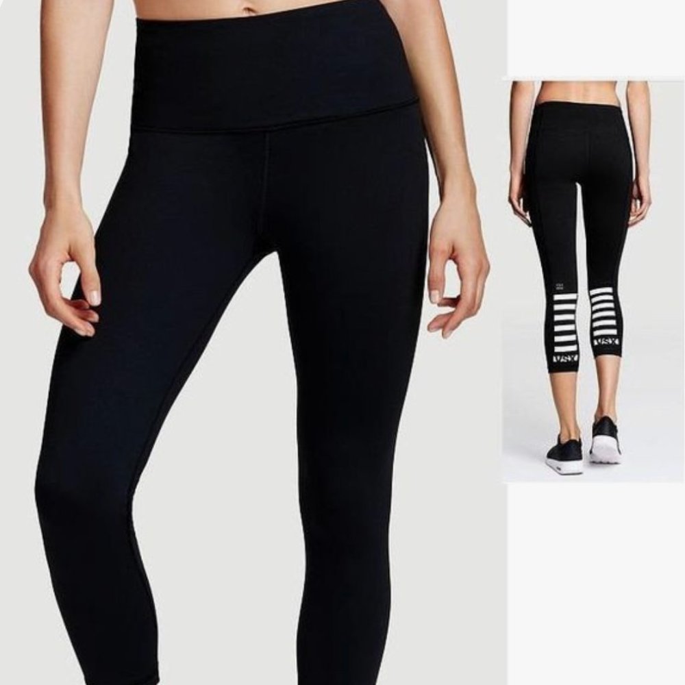 Victoria's Secret Sport VSX black cropped leggings small